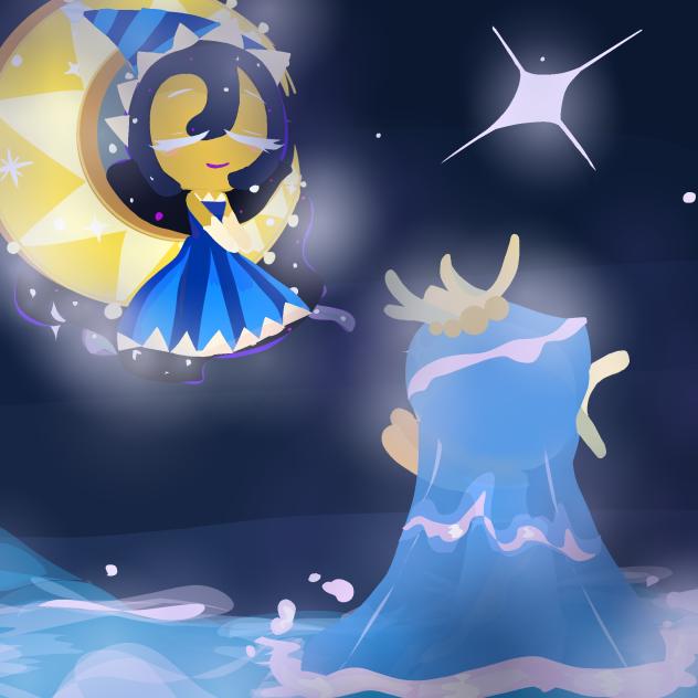 Seafairy and moonlight cookie