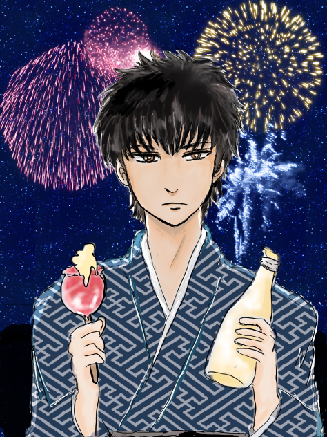 土方さん「りんご飴とマヨネーズと花火」