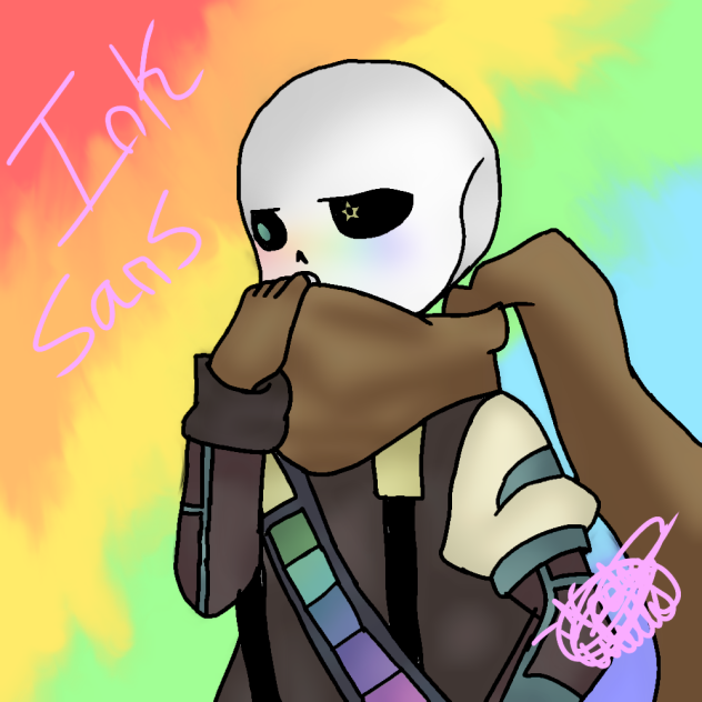 ink flustered and blushing, adorkable