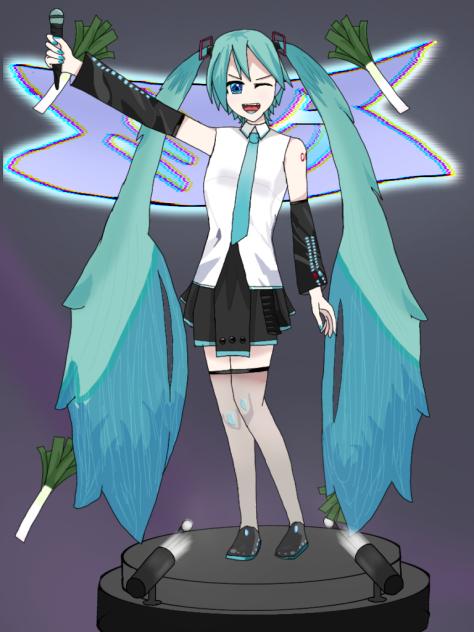 Miku on a stage