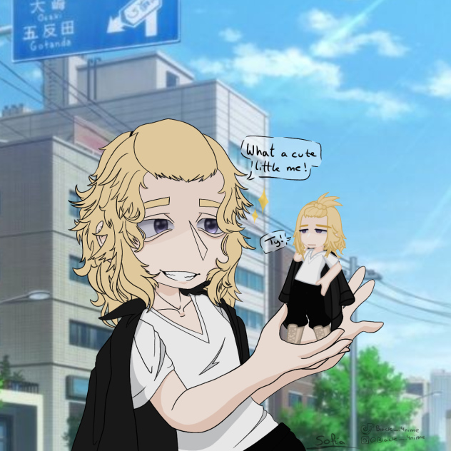 Mikey meets his gacha version