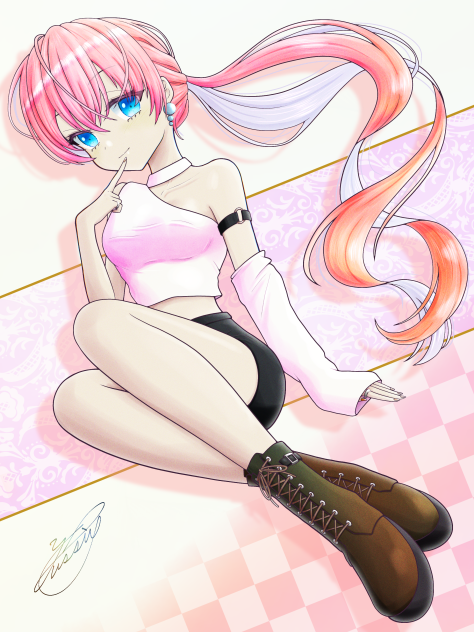 ミドルブーツとワンショルダー