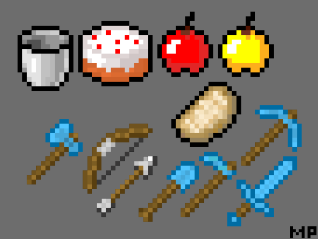 Minecraft Food and Tools