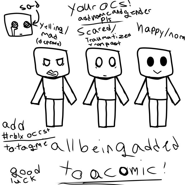 Roblox ocs for u with mental states