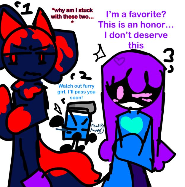 My ocs find out they’re the favorites