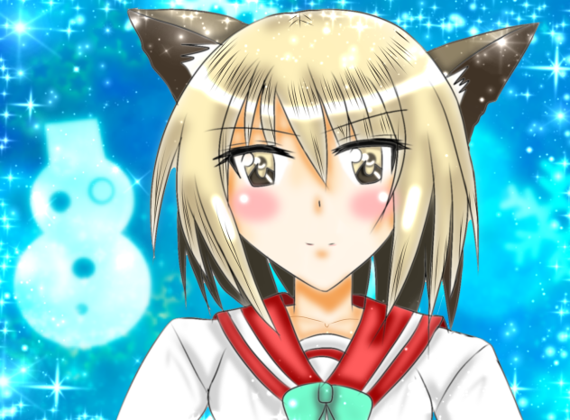 冬ネコ