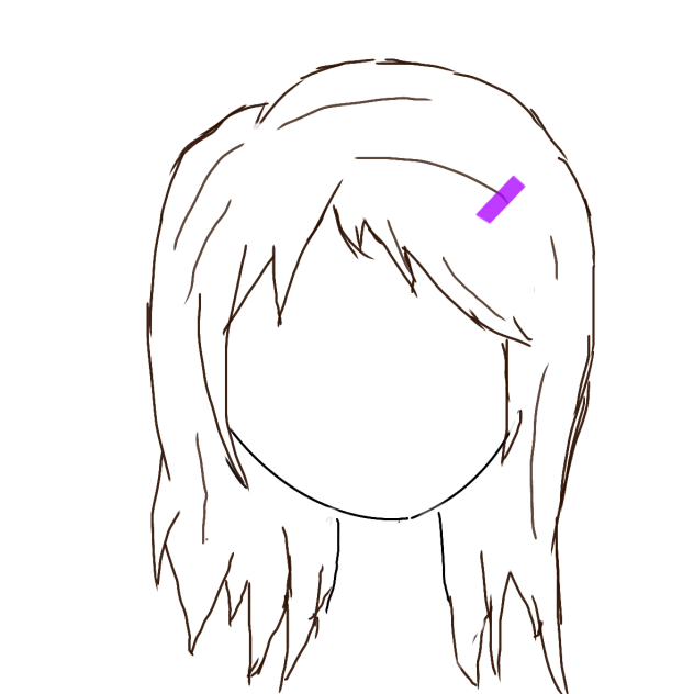 How to draw hair girl (better version)