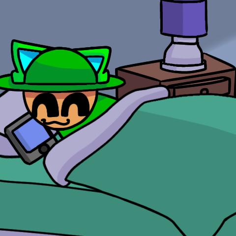 Bandu sleeps with his phone