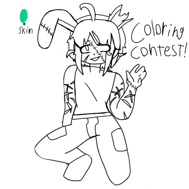 Coloring contest ZOMBIE BUNNY