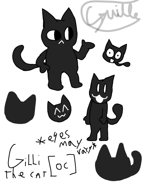 Gilli (pronounced giyi)oc the cat 🐱 ⚫️⚪️