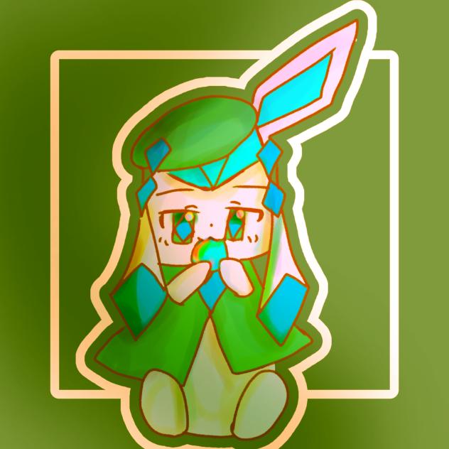 何かを食べるソルベ　色が変なバージョン