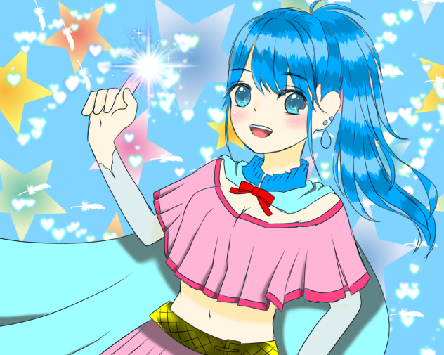 ゆぴさんの線画お借りしました