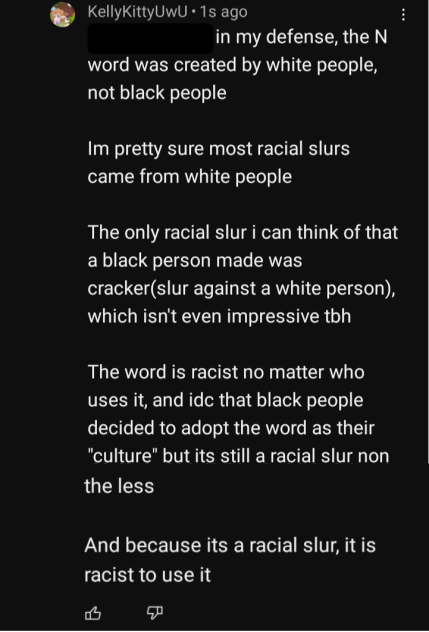 my views on the N word