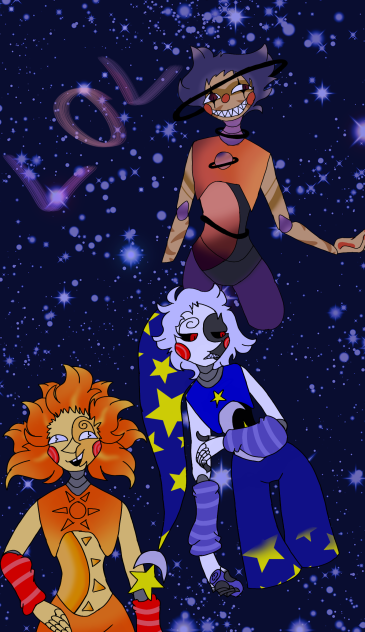 Sun, Moon, and Saturn