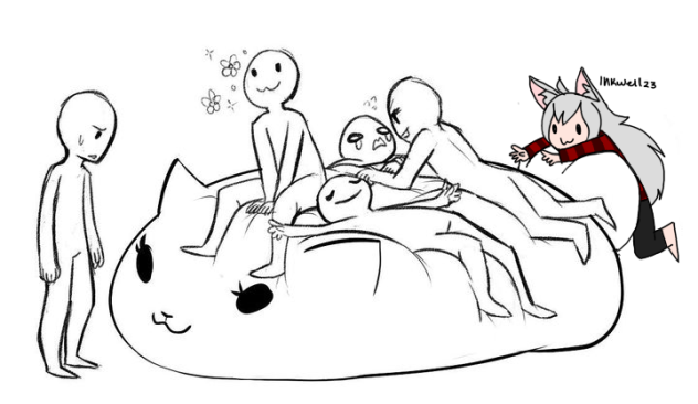 Cat pillow collab