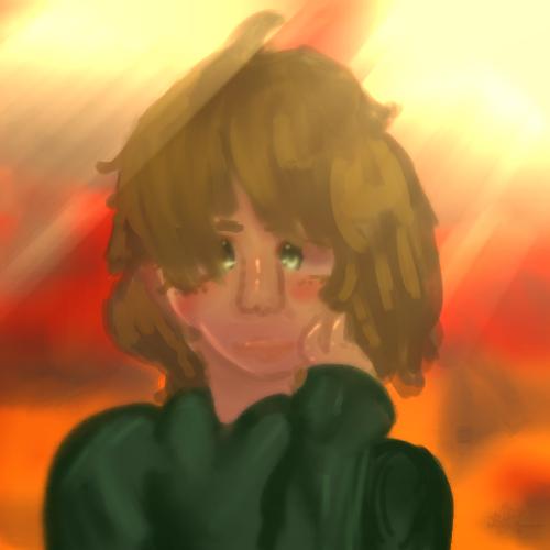 a semi realistic style art free pfp