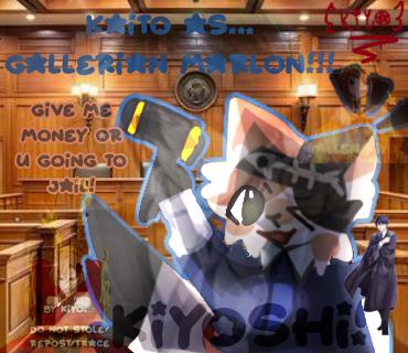 Kaito as.... GALLERIAN MARLON!!!!👨‍⚖️$