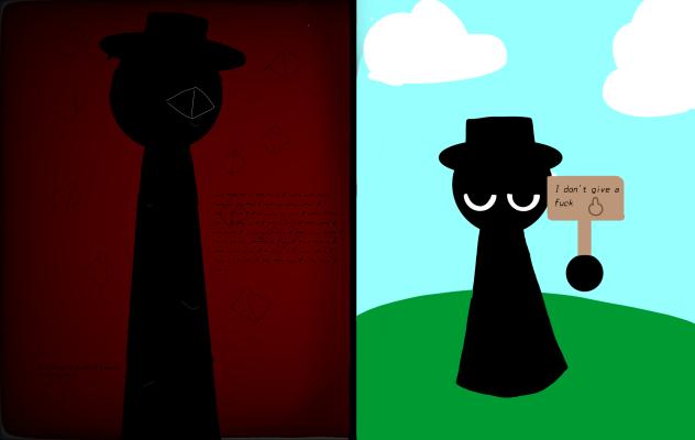 The two ways I draw Black (SWEARS)