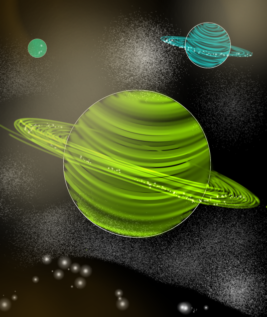 どこかの惑星を