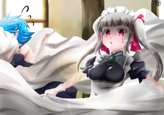メイドさんの日常（ベッドメイク