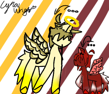 😎 angle and demon horses 🐴