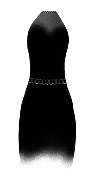 my short fancy black dress design