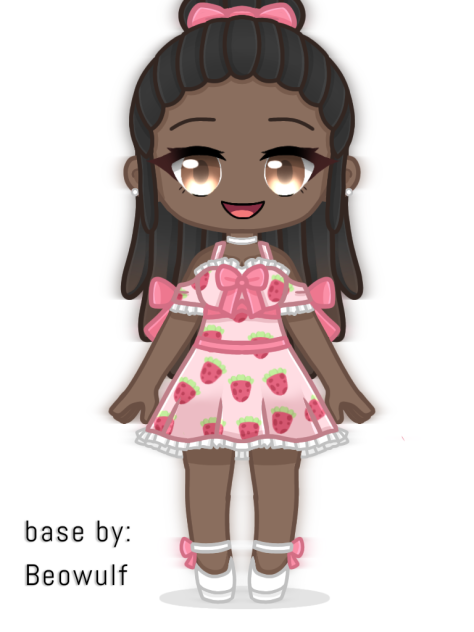 me in a strawberry dress