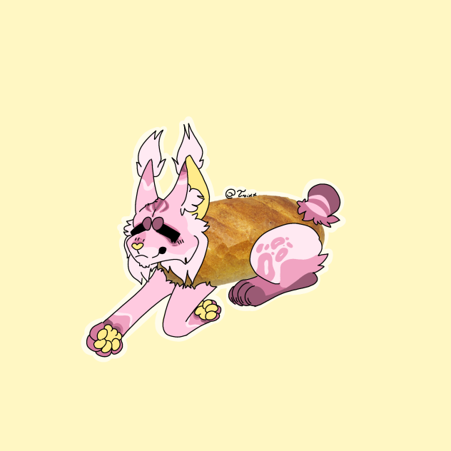 Peach flavour bread