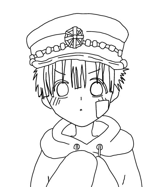 花子くん塗り絵可愛い