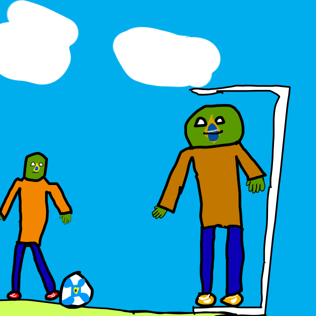 The small Brazil training play football