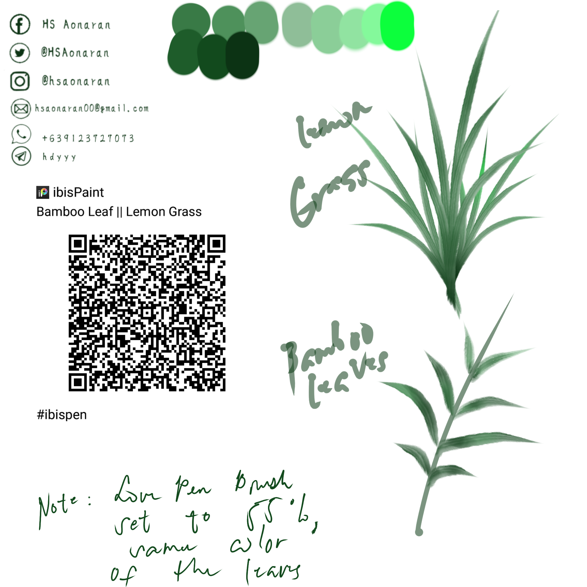 ibisPaint Brush (leaves) ibisPaint