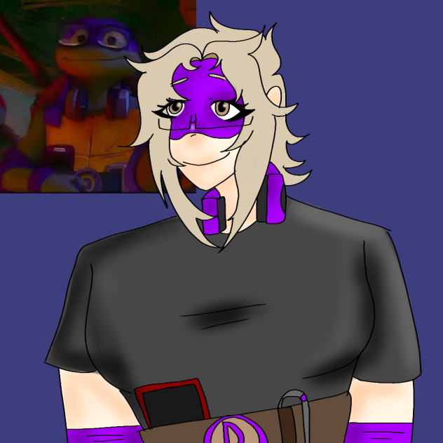 me as DONNIE MUTANT MAYHEM 😭🤣 (pt1)