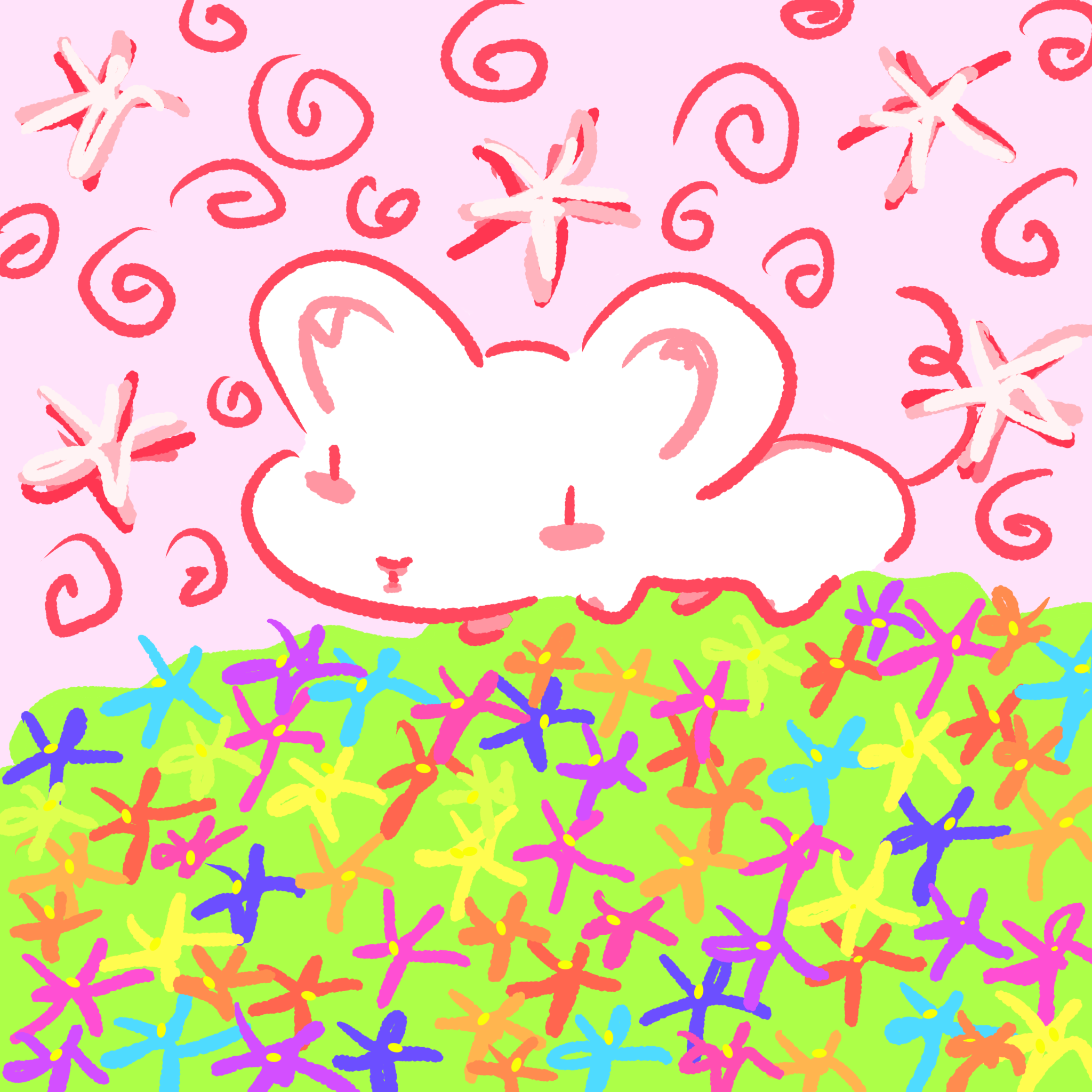 Candy land! Bob the pink marshmellow rat - ibisPaint