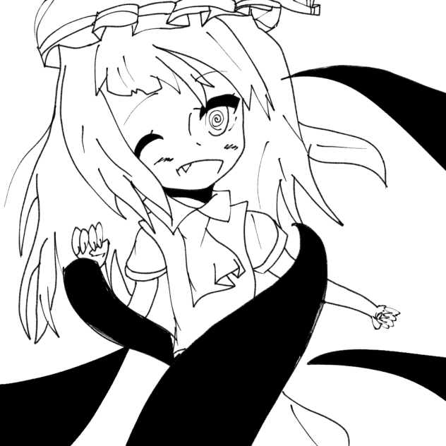 暴走 線画