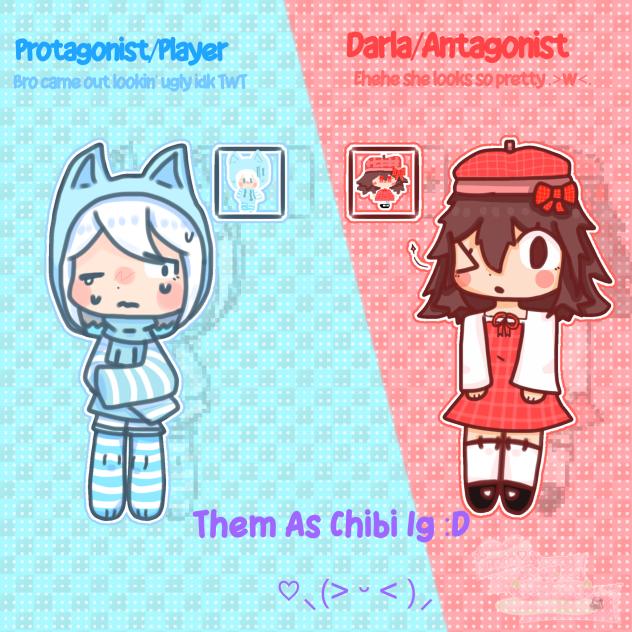 Darla & #### As Chibi!! idk ♡⸜(˃ ᵕ ˂ )⸝
