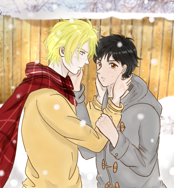 雪　アッシュと英二