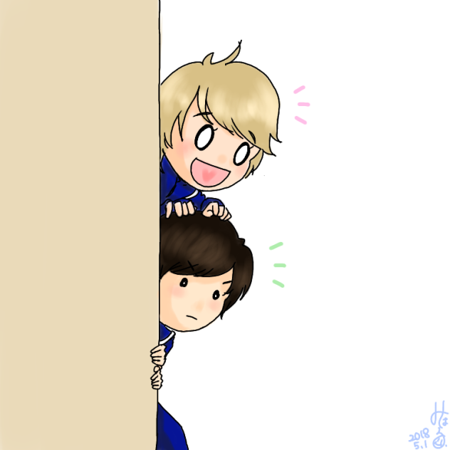 ひょっこり♡
