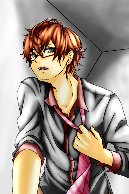 【線画】メガネ男子【お借りしました】