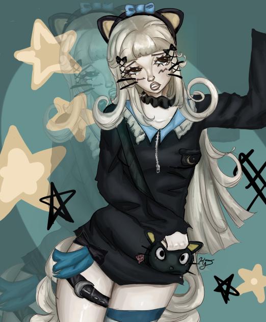 I drew another Roblox avatar lol ⭐️🐈‍⬛ - ibisPaint