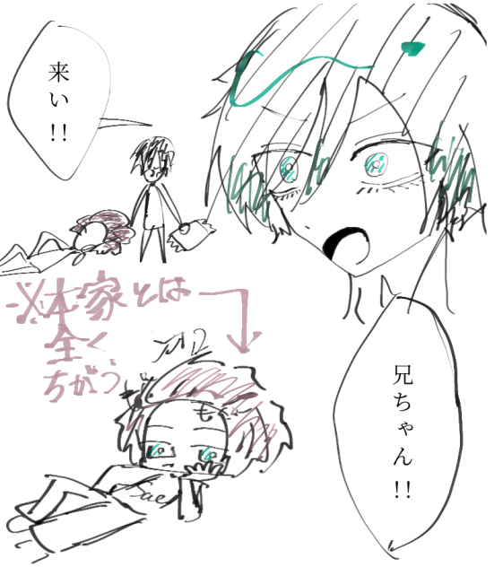 思いつきで描いたいとし兄弟