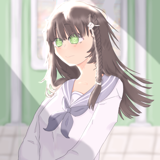 Anime school girl - ibisPaint