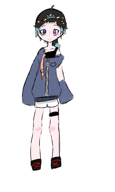 コメノコ代理ちゃん【下書きに色塗り】