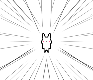 目撃されたうさぎを描きました！