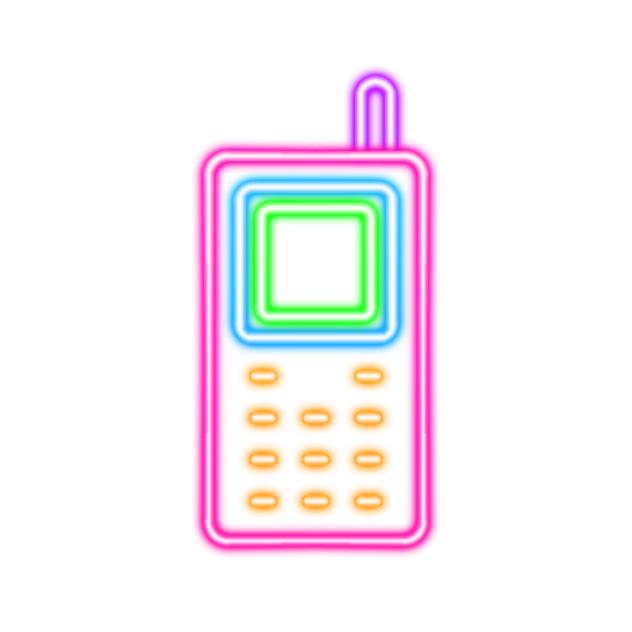 Phone neon sign