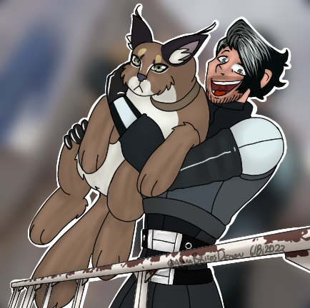 Barney Calhoun con Gato Sexo (floppa)