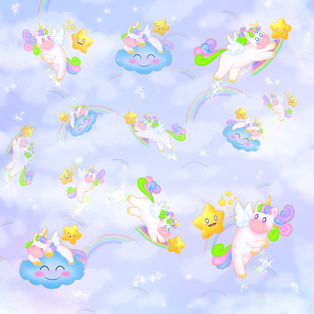 Cute rainbow unicorn