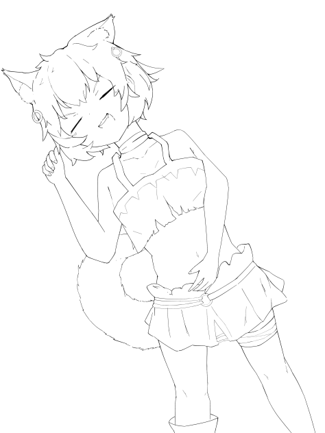 リリ線画