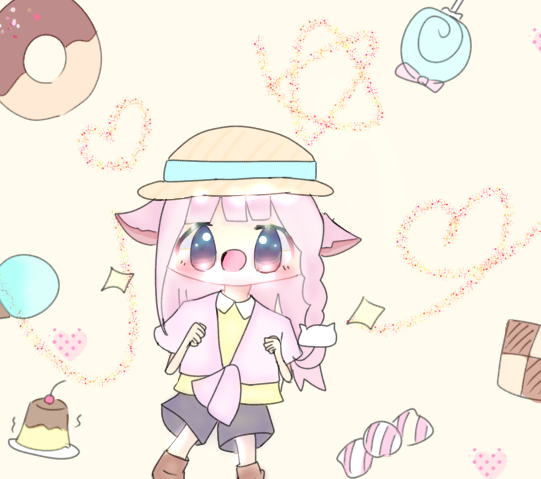 お菓子に かこまれてっ！