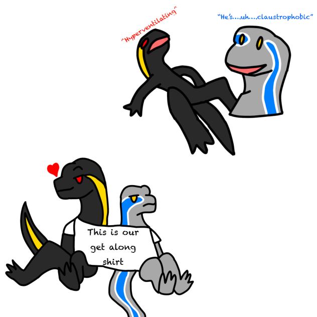 Some indoraptor and Blue drawings I made
