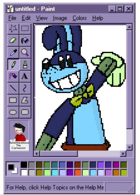 Old school computer drawing